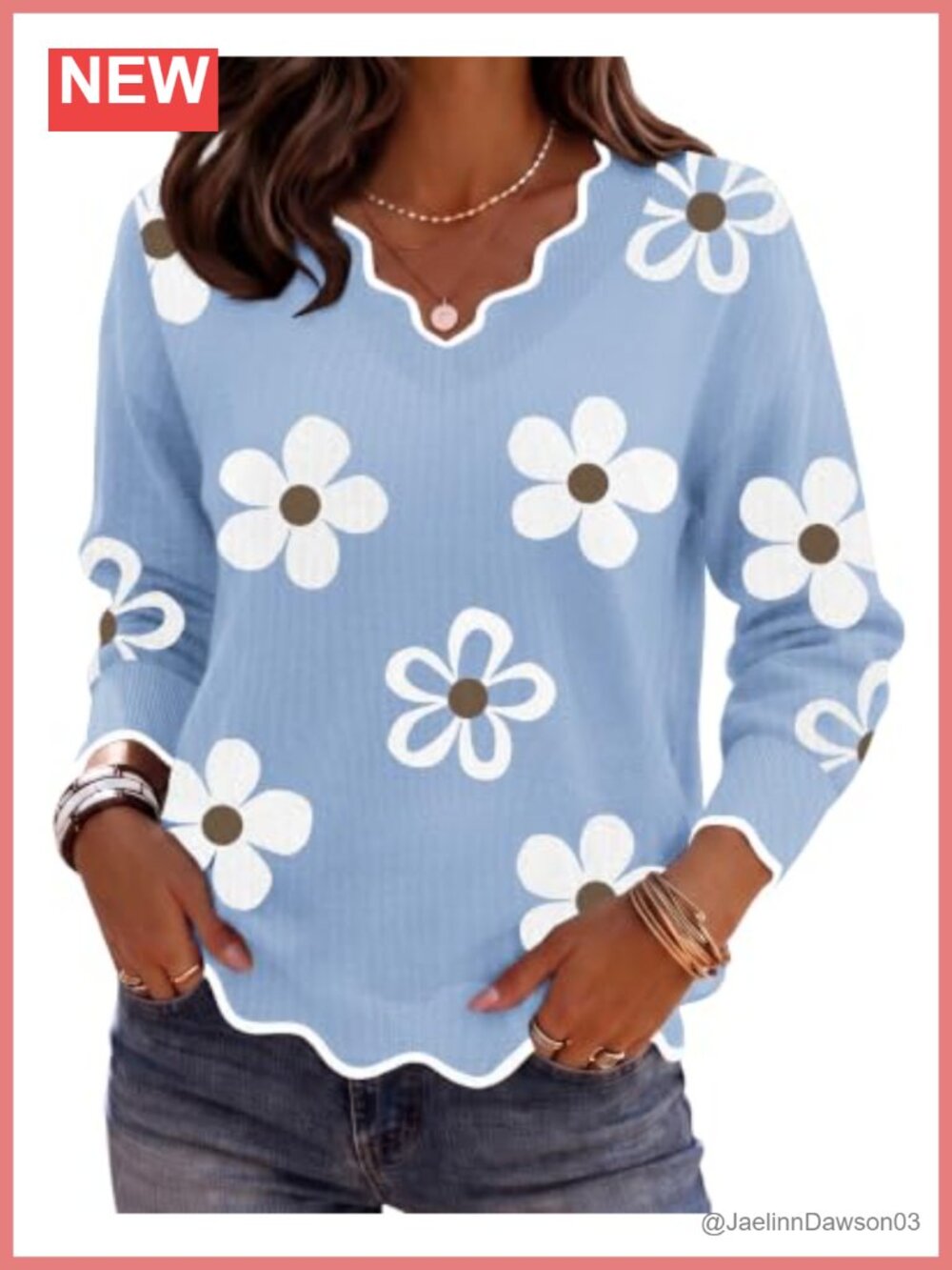 Women's V Neck Long Sleeve Lightweight Knit Sweater Pullover